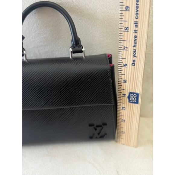 Louis Vuitton BLACK Mini Cluny Top Handle Bag Epi Leather Guitar Strap $3100 - Picture 14 of 15